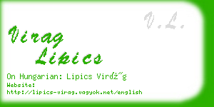 virag lipics business card